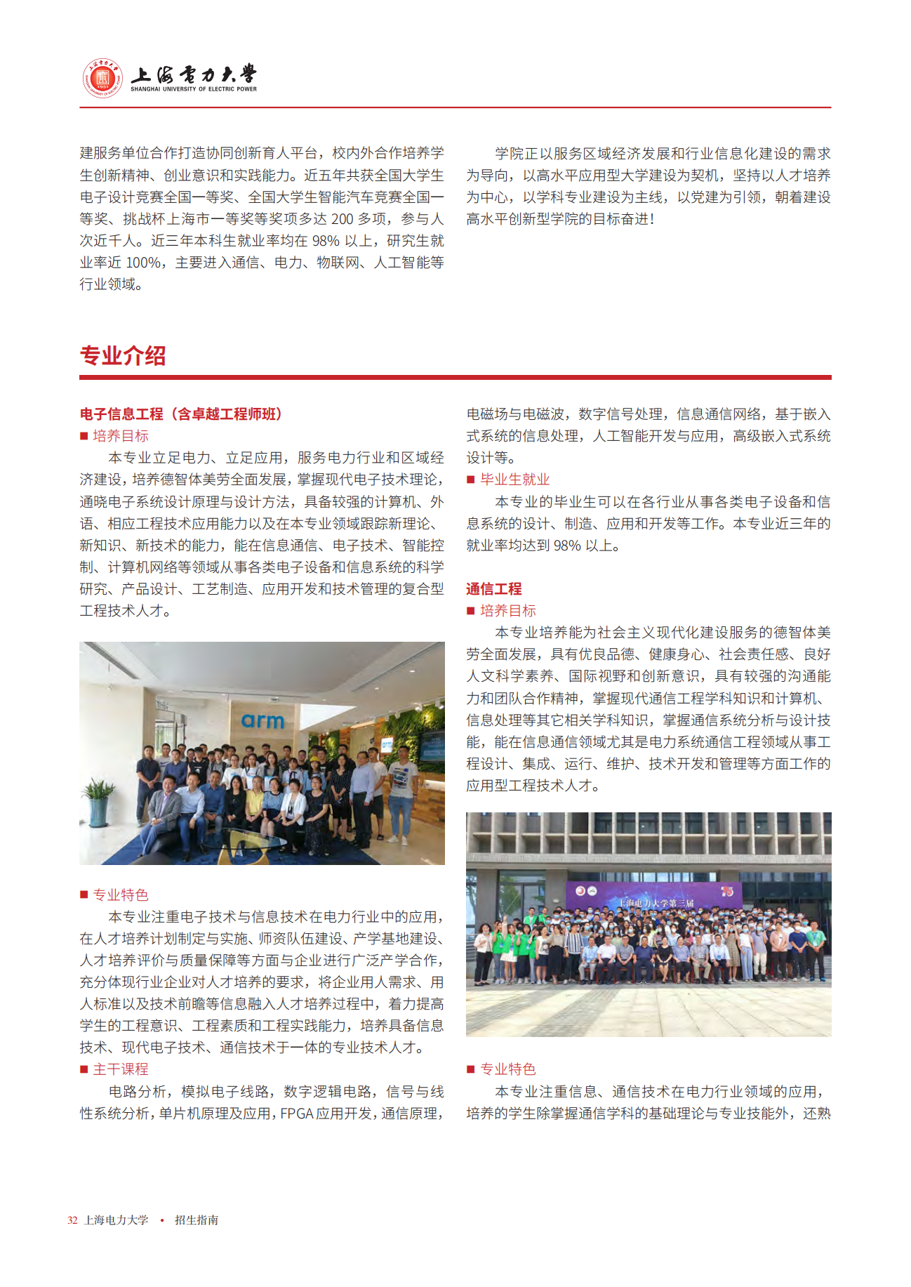 上海电力大学二级学院及专业介绍2023版